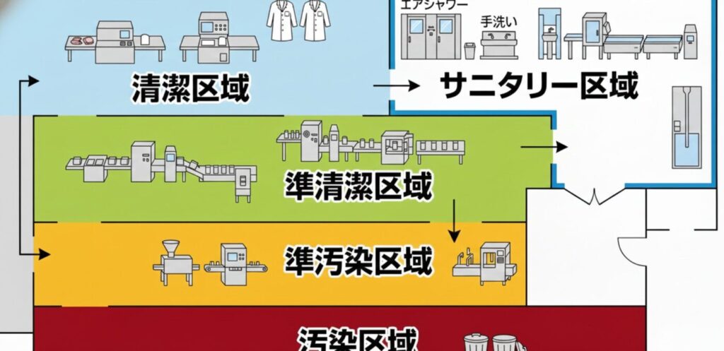 HACCPゾーニング管理